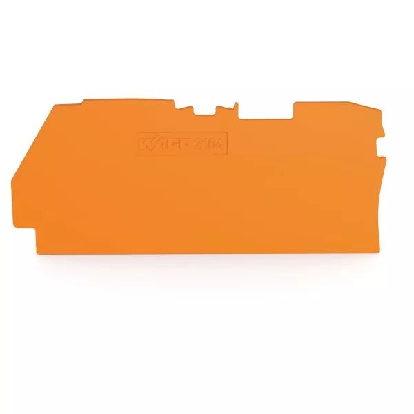 Plaque d\'extr�mit� et interm�diaire �paisseur 0,8 mm, orange (2104-1292)