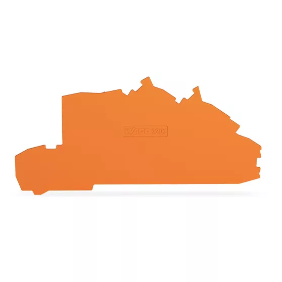 Plaque d\'extr�mit� et interm�diaire �paisseur 0,8 mm, orange (2203-7692)