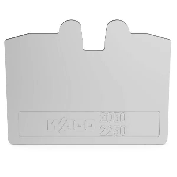 Plaque d\'extr�mit� et interm�diaire �paisseur 1,1 mm, gris (2050-1291)