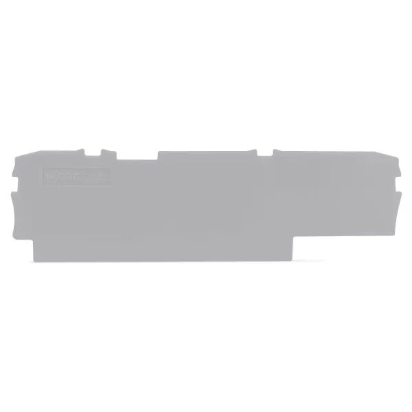 Plaque d\'extr�mit� et interm�diaire �paisseur 1 mm, gris (2002-1591)