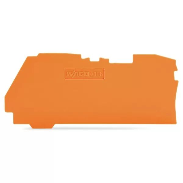 Plaque d\'extr�mit� et interm�diaire �paisseur 1 mm, orange (2106-1292)