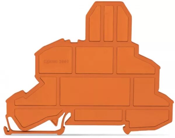 PLAQUE D\'EXTR�MIT� POUR BORNES � FUS �PAISSEUR 2 MM, ORANGE