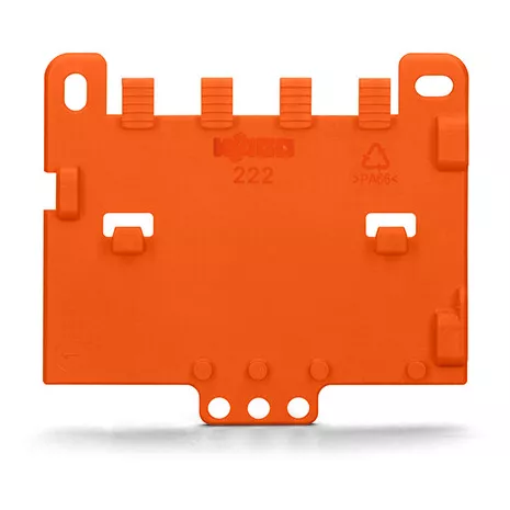 Plaque de d�charge tract pour adapt fix S221 ou 222 orange (222-505)