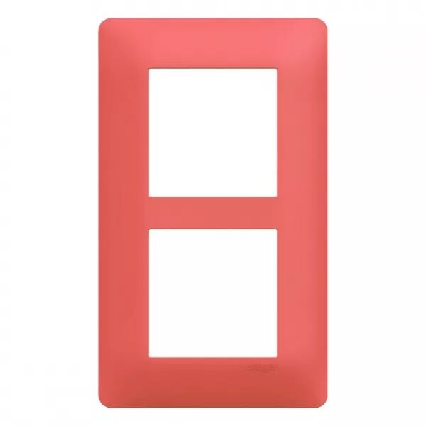 Plaque de finition Essensya 2 postes Coral entraxe 57 mm (WE556)