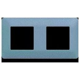 Plaque de finition Essensya 2 postes Rivera (WE532)