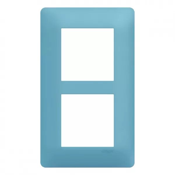 Plaque de finition Essensya 2 postes Rivera entraxe 57 mm (WE536)