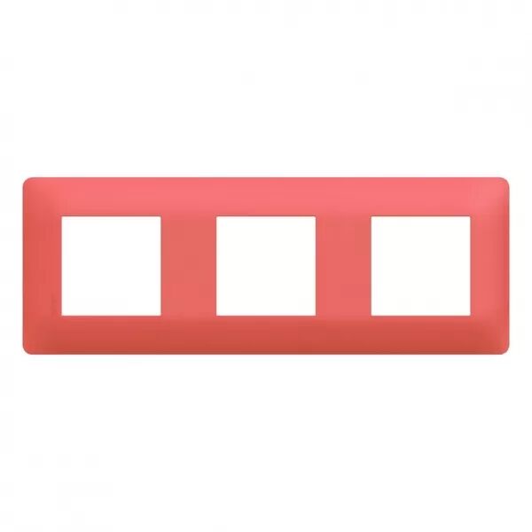 Plaque de finition Essensya 3 postes Coral (WE553)