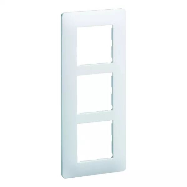 Plaque de finition Essensya 3 postes Pure entraxe 57 mm (WE407)
