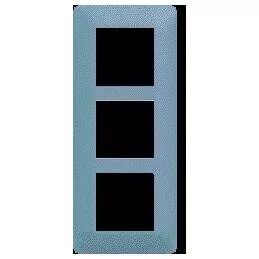 Plaque de finition Essensya 3 postes Rivera entraxe 57 mm (WE537)