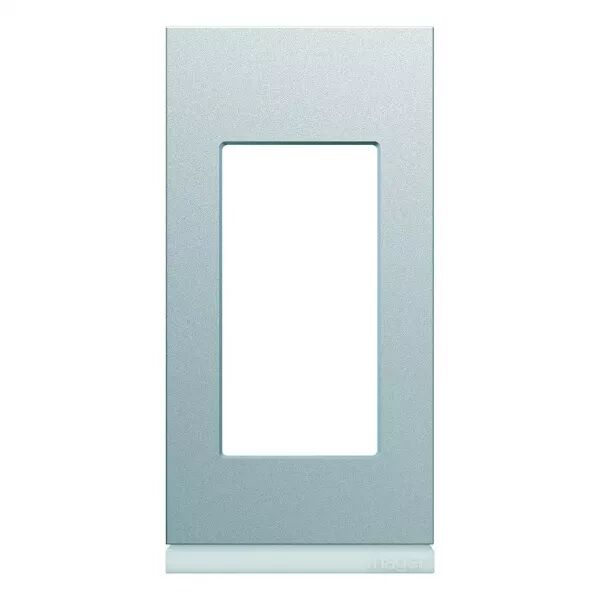 Plaque de finition Gallery 1 module Titane entraxe 71 mm (WXP0101)