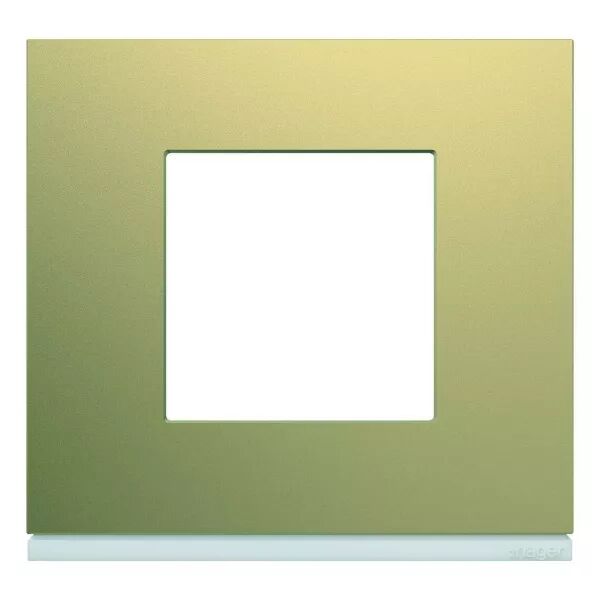 Plaque de finition Gallery 1 poste Champagne (WXP0402)