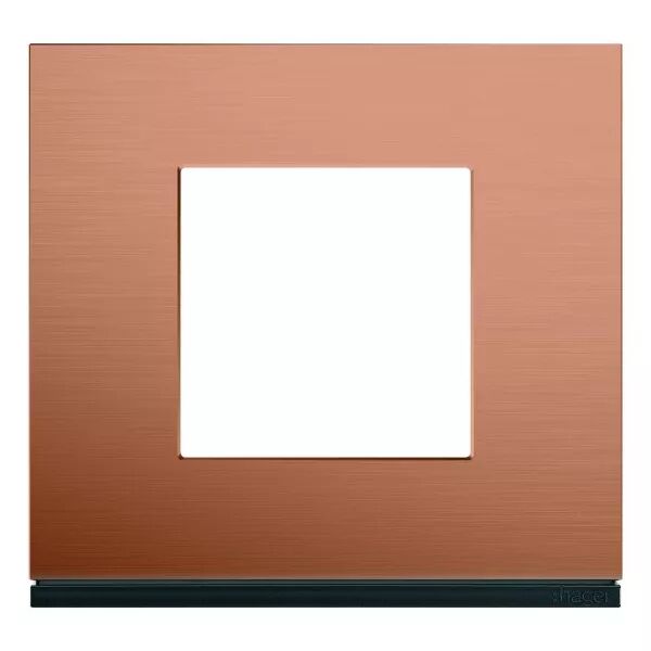 Plaque de finition Gallery 1 poste Copper alu (WXP4602)