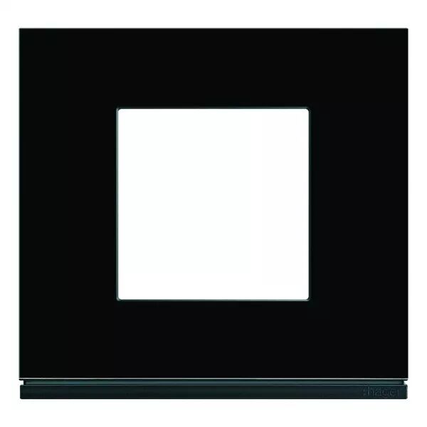 Plaque de finition Gallery 1 poste Midnight glass (WXP4102)