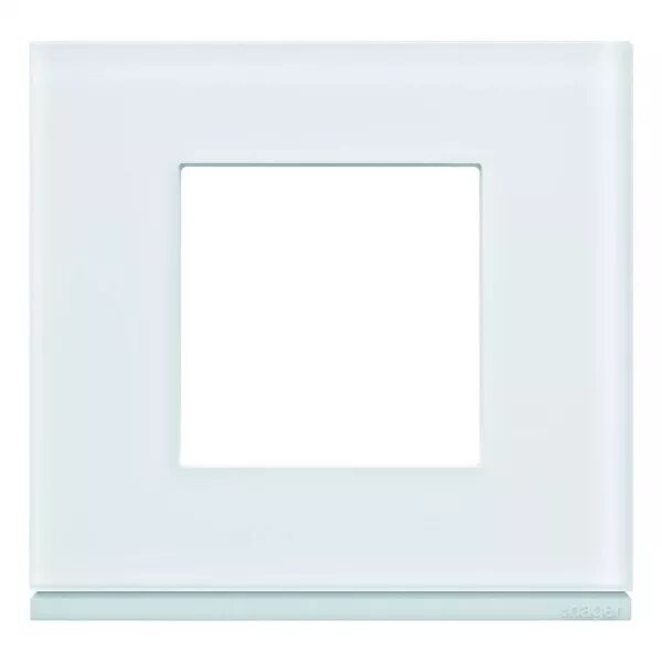 Plaque de finition Gallery 1 poste Moon glass (WXP4002)