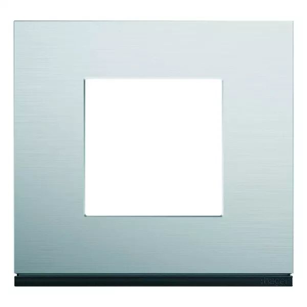 Plaque de finition Gallery 1 poste Natural alu (WXP4302)