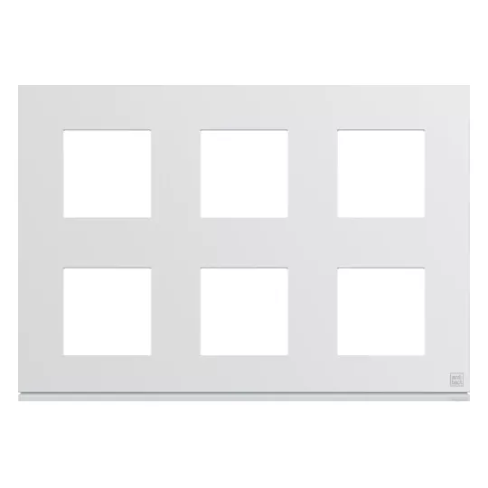 Plaque de finition Gallery 12 modules Antibact�rien entraxe 71 mm (WXP9986)
