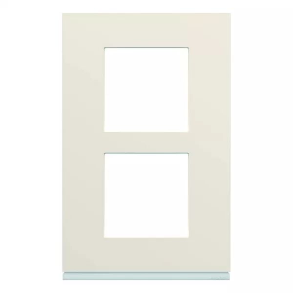 Plaque de finition Gallery 2 poste Dune entraxe 57 mm (WXP0322)