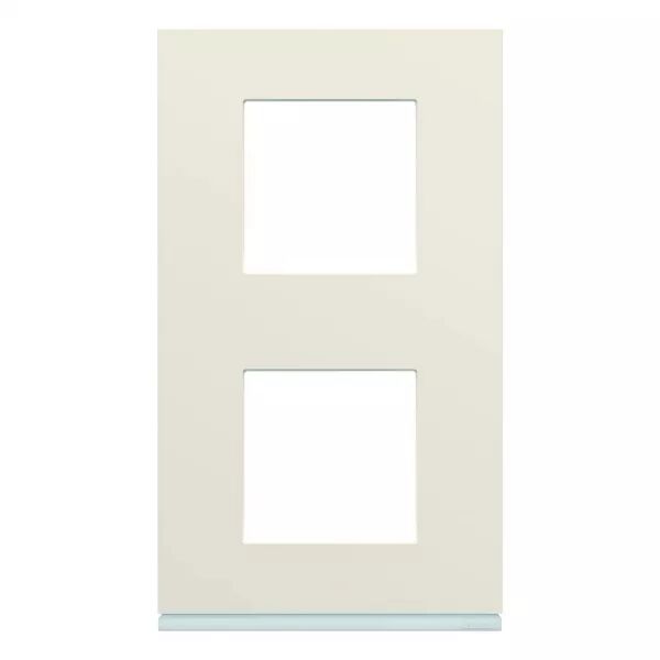 Plaque de finition Gallery 2 poste Dune entraxe 71 mm (WXP0342)