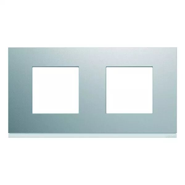 Plaque de finition Gallery 2 poste Titane entraxe 71 mm (WXP0112)