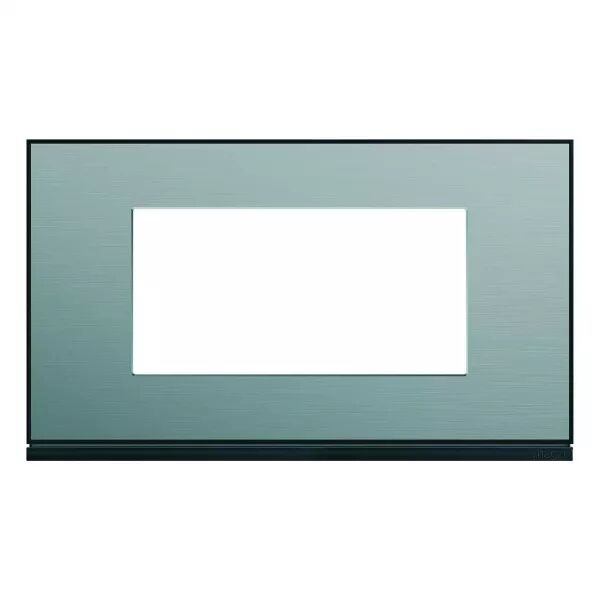 Plaque de finition Gallery 4 modules Acier entraxe 57 mm (WXP2134)