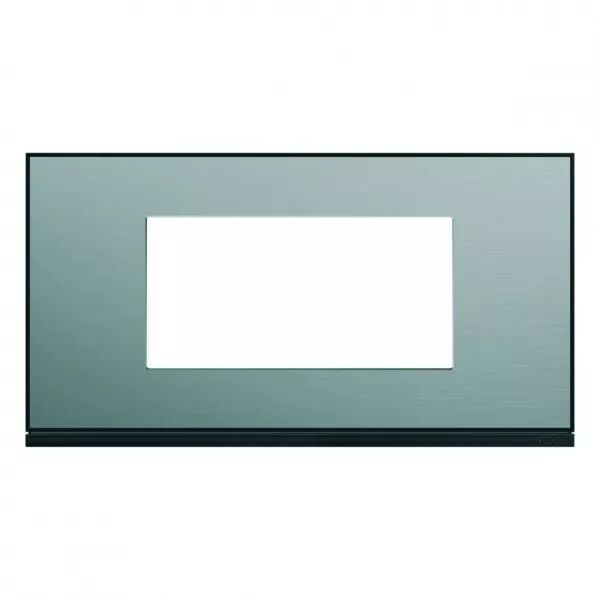 Plaque de finition Gallery 4 modules Acier entraxe 71 mm (WXP2104)