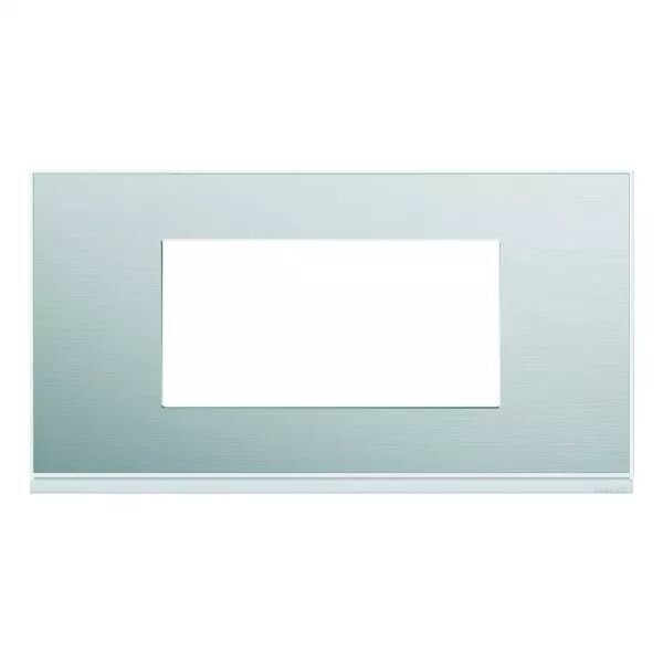 Plaque de finition Gallery 4 modules Aluminium entraxe 71 mm (WXP2004)
