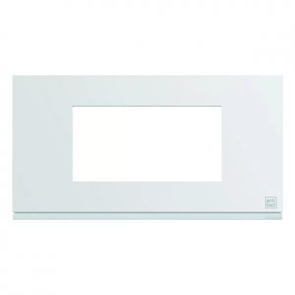 Plaque de finition Gallery 4 modules Antibact�rien entraxe 71 mm (WXP9904)