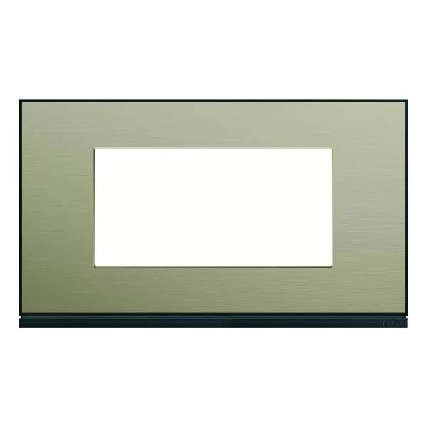 Plaque de finition Gallery 4 modules Bronze entraxe 57 mm (WXP2234)