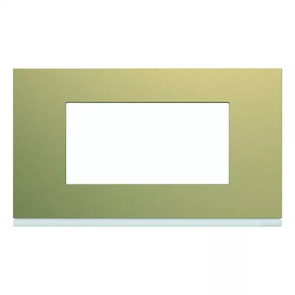 Plaque de finition Gallery 4 modules Champagne entraxe 57 mm (WXP0434)