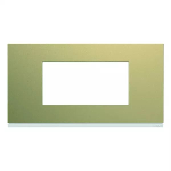Plaque de finition Gallery 4 modules Champagne entraxe 71 mm (WXP0404)
