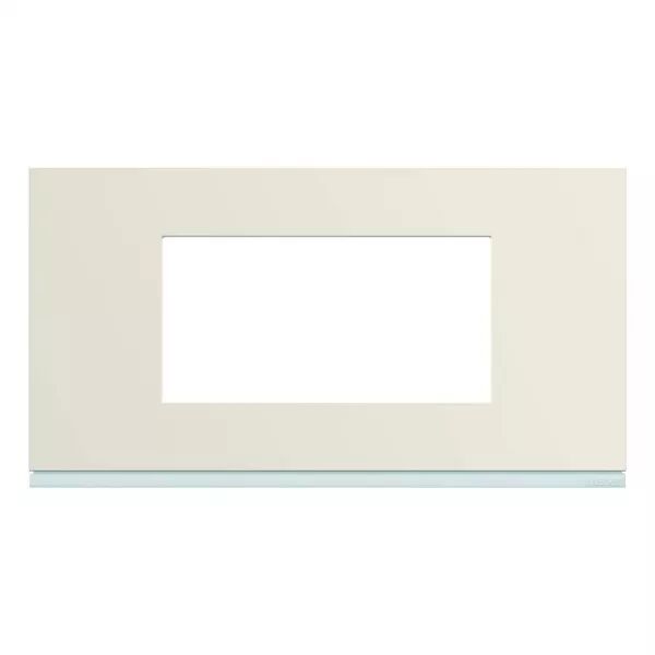 Plaque de finition Gallery 4 modules Dune entraxe 71 mm (WXP0304)