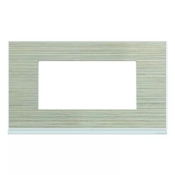 Plaque de finition Gallery 4 modules Latt� entraxe 57 mm (WXP2534)