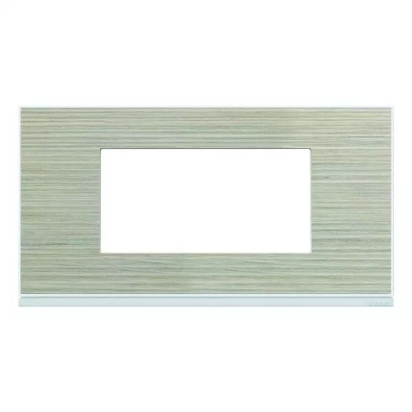 Plaque de finition Gallery 4 modules Latt� entraxe 71 mm (WXP2504)
