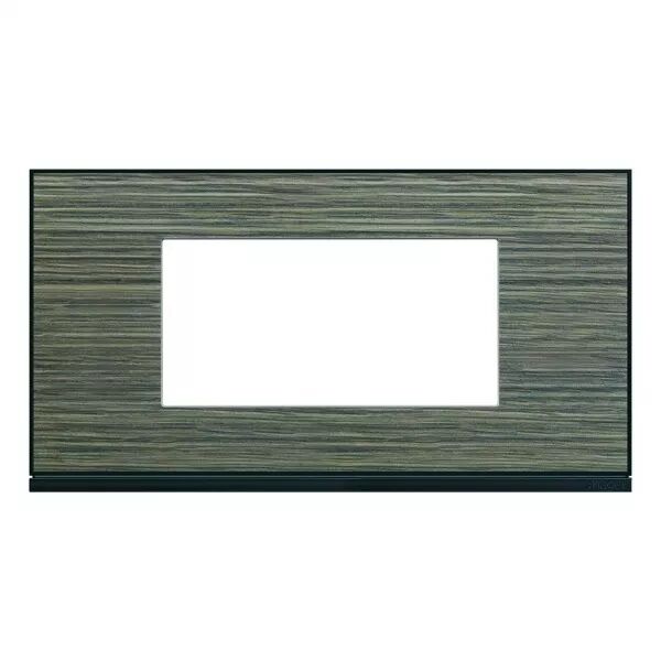 Plaque de finition Gallery 4 modules Pecan entraxe 71 mm (WXP2404)