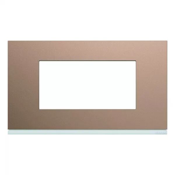 Plaque de finition Gallery 4 modules Ros� entraxe 57 mm (WXP0534)