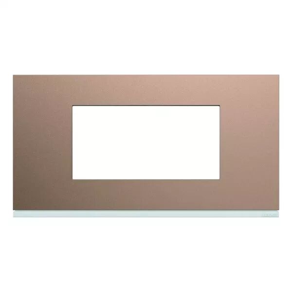 Plaque de finition Gallery 4 modules Ros� entraxe 71 mm (WXP0504)
