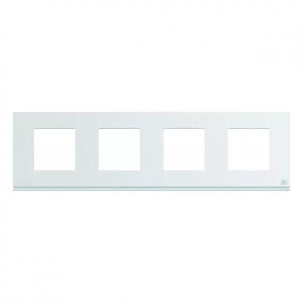 Plaque de finition Gallery 4 postes horizontale Antibact�rien entraxe 71 mm (WXP9914)