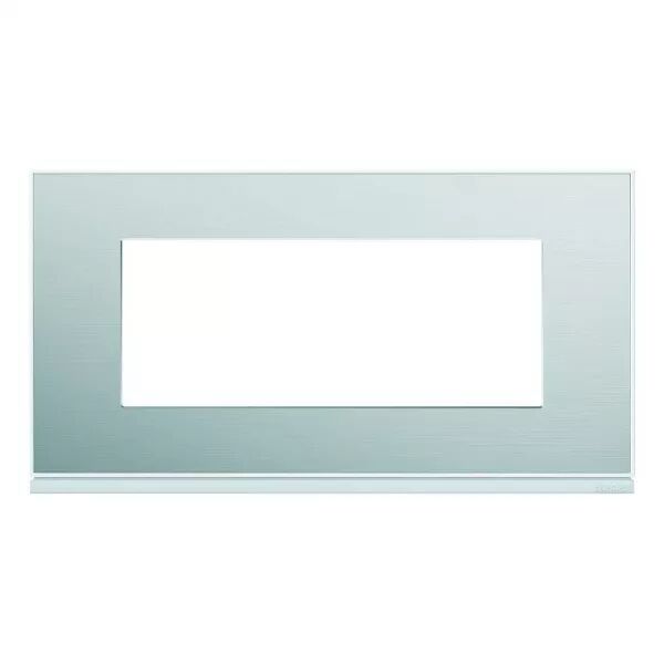 Plaque de finition Gallery 5 modules Aluminium entraxe 71 mm (WXP2005)