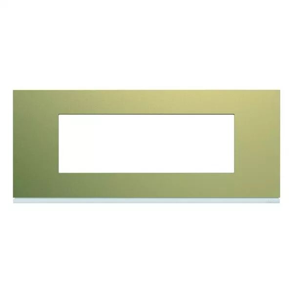 Plaque de finition Gallery 6 modules Champagne entraxe 57 mm (WXP0406)