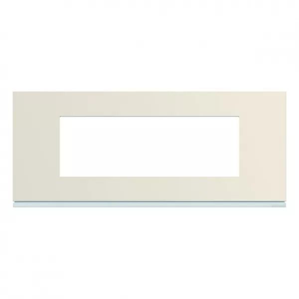 Plaque de finition Gallery 6 modules Dune entraxe 57 mm (WXP0306)