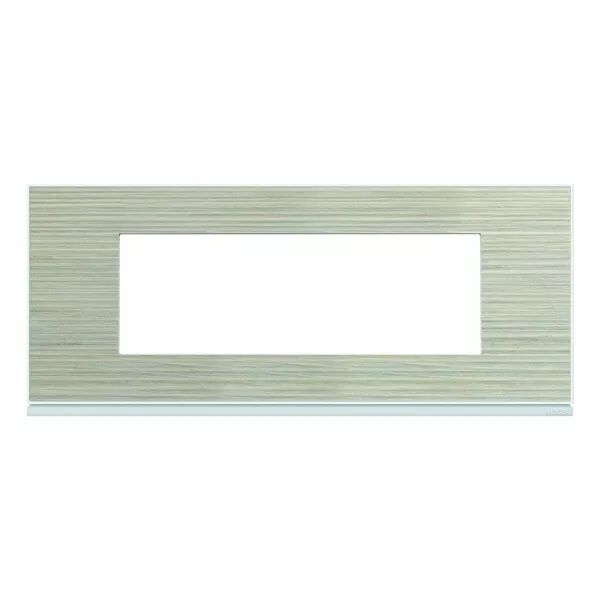 Plaque de finition Gallery 6 modules Latt� entraxe 57 mm (WXP2506)