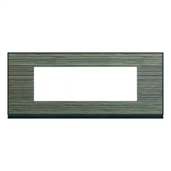 Plaque de finition Gallery 6 modules Pecan entraxe 57 mm (WXP2406)