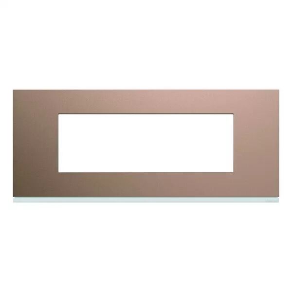 Plaque de finition Gallery 6 modules Ros� entraxe 57 mm (WXP0506)