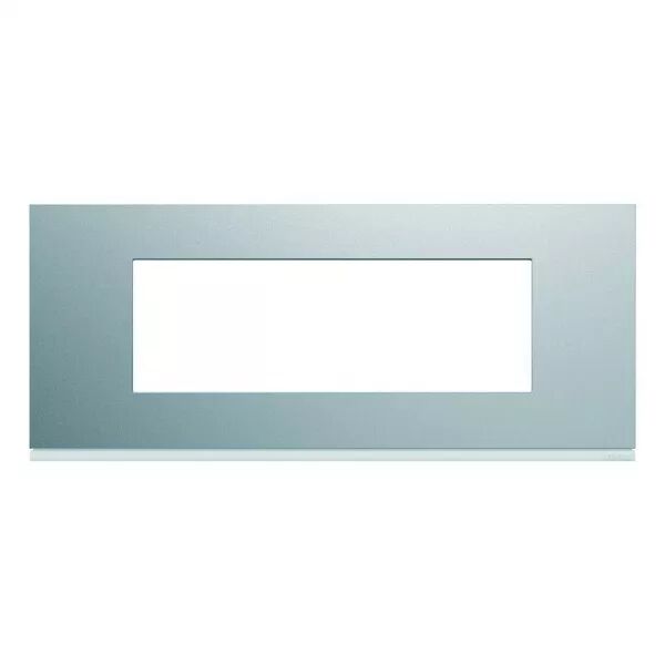 Plaque de finition Gallery 6 modules Titane entraxe 57 mm (WXP0106)