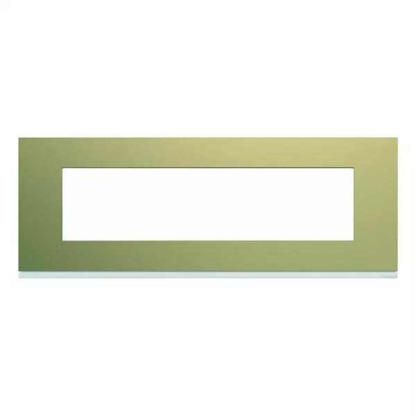 Plaque de finition Gallery 8 modules Champagne entraxe 71 mm (WXP0408)