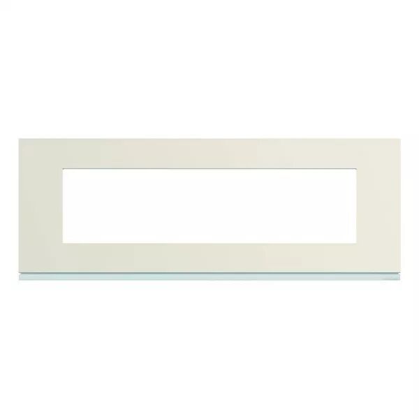 Plaque de finition Gallery 8 modules Dune entraxe 71 mm (WXP0308)
