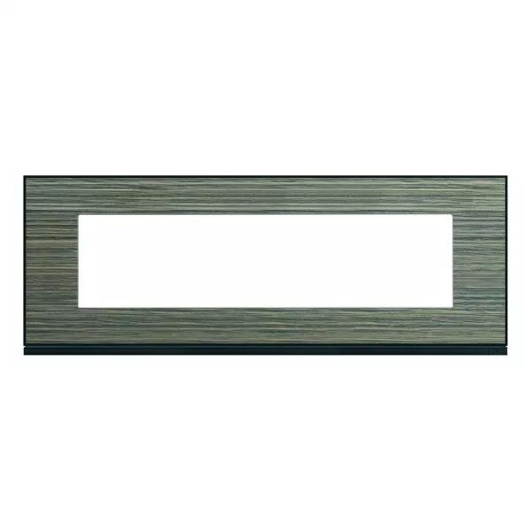 Plaque de finition Gallery 8 modules Pecan entraxe 71 mm (WXP2408)