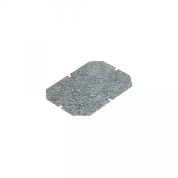 PLAQUE DE MONTAGE M�TAL �PAISSEUR 15/10E POUR BO�TIERS INDUSTRIELS 130X130MM