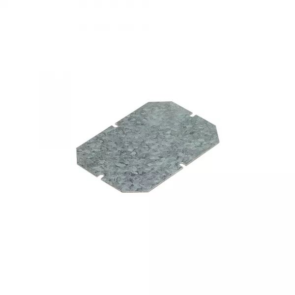 PLAQUE DE MONTAGE M�TAL �PAISSEUR 15/10E POUR BO�TIERS INDUSTRIELS 155X110MM