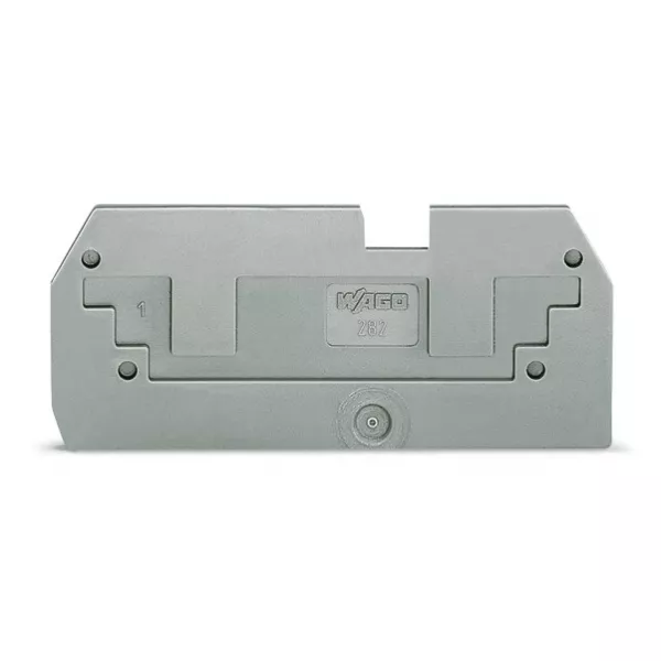 Plaque de recouvrement r�ductrice / Epaisseur 1 mm / P c�blage frontal / Gris (282-357)